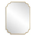 Lennyn Mirror Antiqued Gold Leaf-Mirrors/Pictures-Uttermost-Lighting Design Store