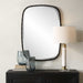 Benedo Mirror Matte Black Iron-Mirrors/Pictures-Uttermost-Lighting Design Store