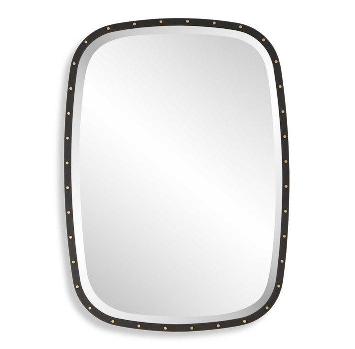 Benedo Mirror Matte Black Iron-Mirrors/Pictures-Uttermost-Lighting Design Store