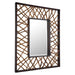 Teak Maze Mirror Solid Mahogany Wood-Mirrors/Pictures-Uttermost-Lighting Design Store