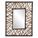 Teak Maze Mirror Solid Mahogany Wood-Mirrors/Pictures-Uttermost-Lighting Design Store
