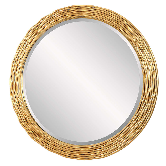 Celeste Mirror Antiqued Gold Leaf-Mirrors/Pictures-Uttermost-Lighting Design Store