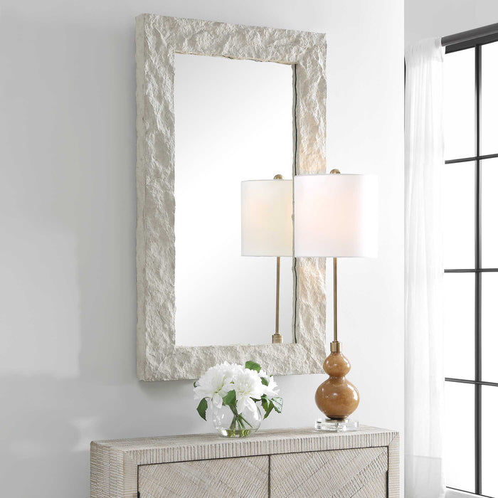 Quarry Mirror Aged Ivory-Mirrors/Pictures-Uttermost-Lighting Design Store