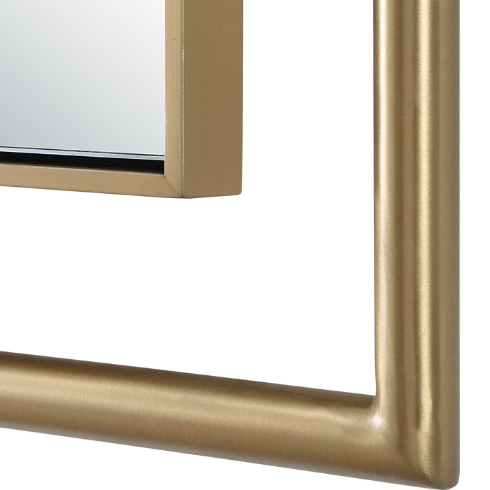 It's All Connected Mirror Plated Brass-Mirrors/Pictures-Uttermost-Lighting Design Store