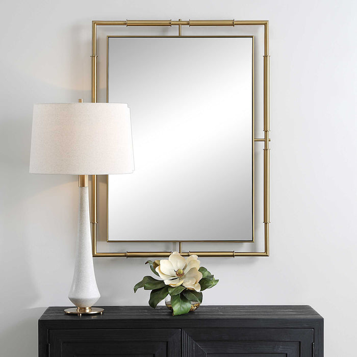 It's All Connected Mirror Plated Brass-Mirrors/Pictures-Uttermost-Lighting Design Store