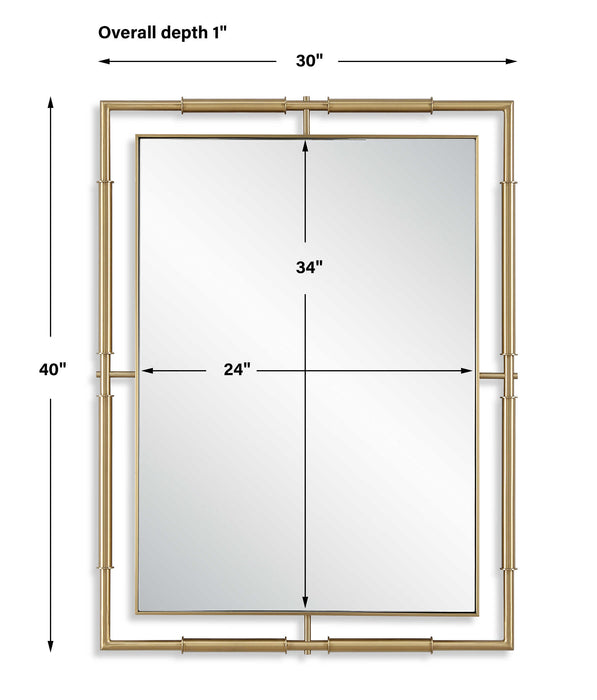 It's All Connected Mirror Plated Brass-Mirrors/Pictures-Uttermost-Lighting Design Store