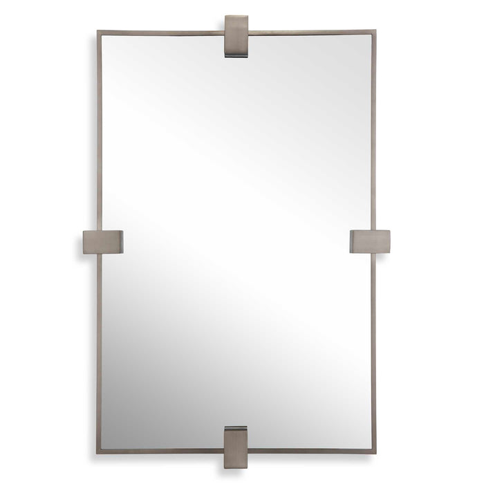Bateau Mirror Brushed Gun Metal-Mirrors/Pictures-Uttermost-Lighting Design Store