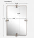 Bateau Mirror Brushed Gun Metal-Mirrors/Pictures-Uttermost-Lighting Design Store