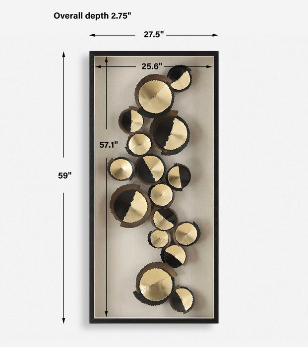 Golden Hour Box Satin Black-Mirrors/Pictures-Uttermost-Lighting Design Store