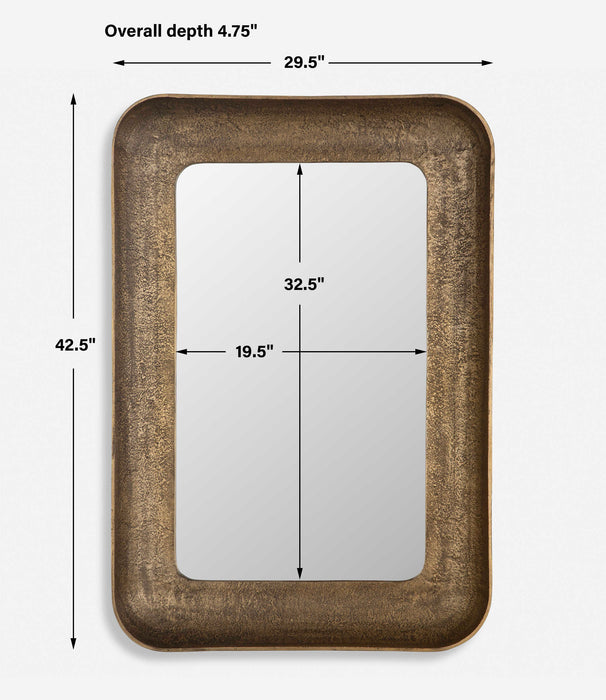 Alvaro Mirror Antique Brass-Mirrors/Pictures-Uttermost-Lighting Design Store