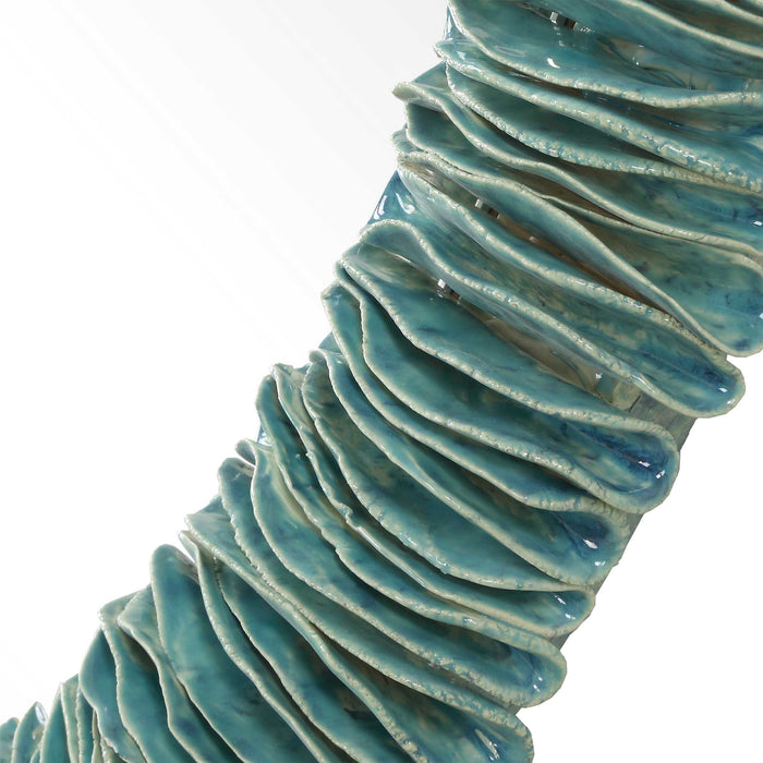 Bonaire Mirror Blue Glaze-Mirrors/Pictures-Uttermost-Lighting Design Store