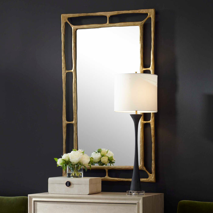 Felix Mirror Antiqued Brass-Mirrors/Pictures-Uttermost-Lighting Design Store