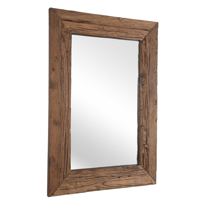 Rennick Mirror Rustic Pine Wood-Mirrors-Uttermost-Lighting Design Store