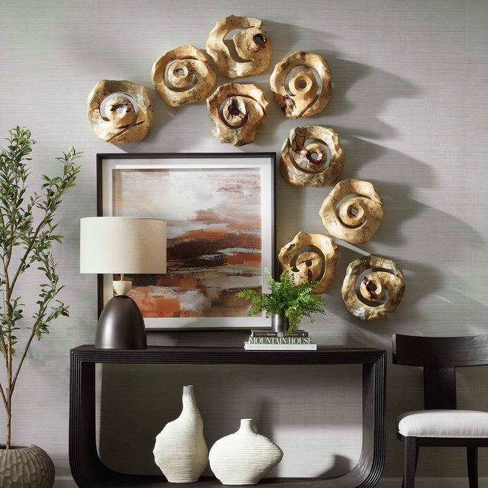 Corkscrew Wall Decor Set/9 Natural-Mirrors/Pictures-Uttermost-Lighting Design Store