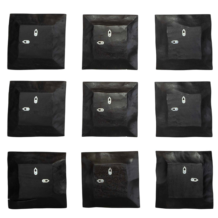 Malosi Wall Decor, Set/9 Matte Black-Home Accents-Uttermost-Lighting Design Store