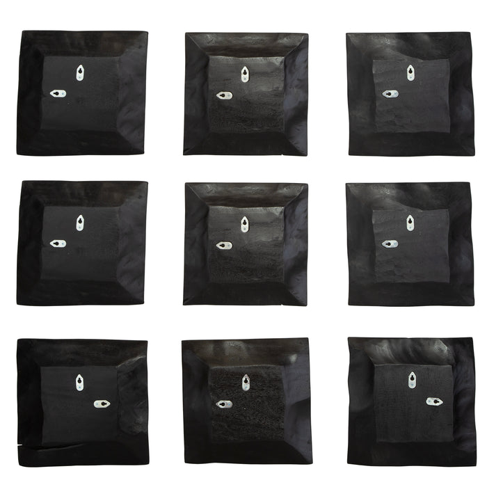 Malosi Wall Decor, Set/9 Matte Black-Home Accents-Uttermost-Lighting Design Store