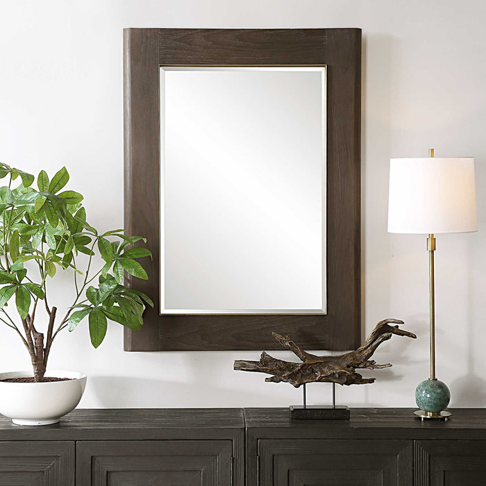 Catron Mirror Antique Brass-Mirrors/Pictures-Uttermost-Lighting Design Store
