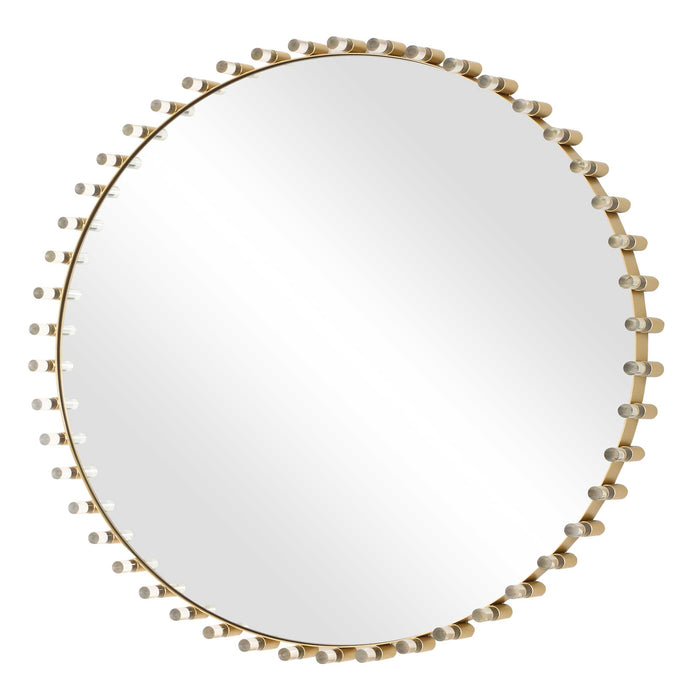 Avelyne Mirror Antique Brass-Mirrors/Pictures-Uttermost-Lighting Design Store