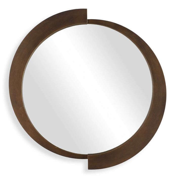 Reverse Mirror Brushed Bronze-Mirrors/Pictures-Uttermost-Lighting Design Store