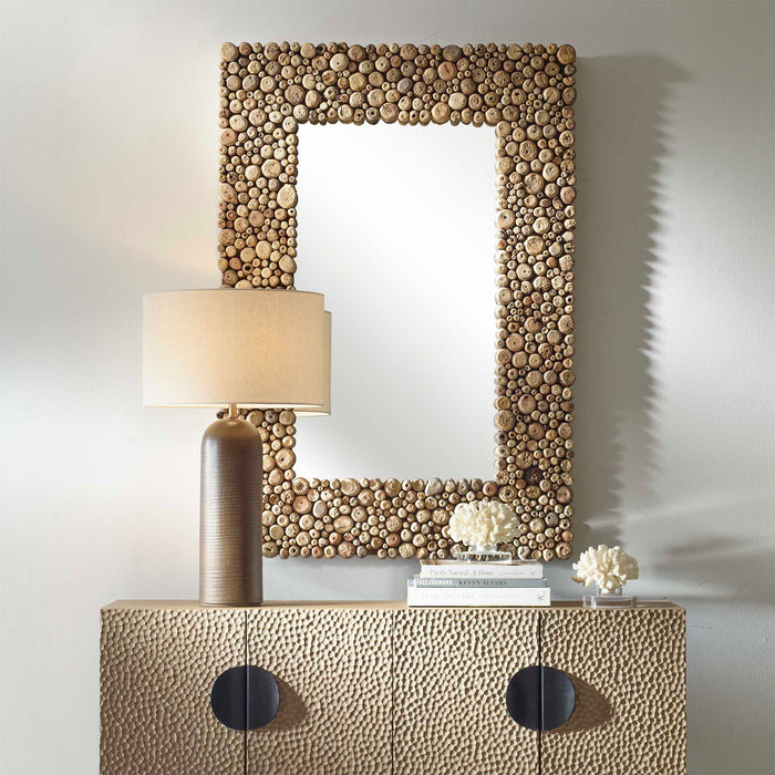 Timberwood Mirror Brown-Mirrors-Uttermost-Lighting Design Store