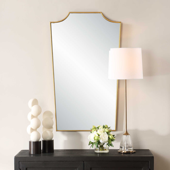 Demure Mirror Antiqued Gold Leaf-Mirrors/Pictures-Uttermost-Lighting Design Store