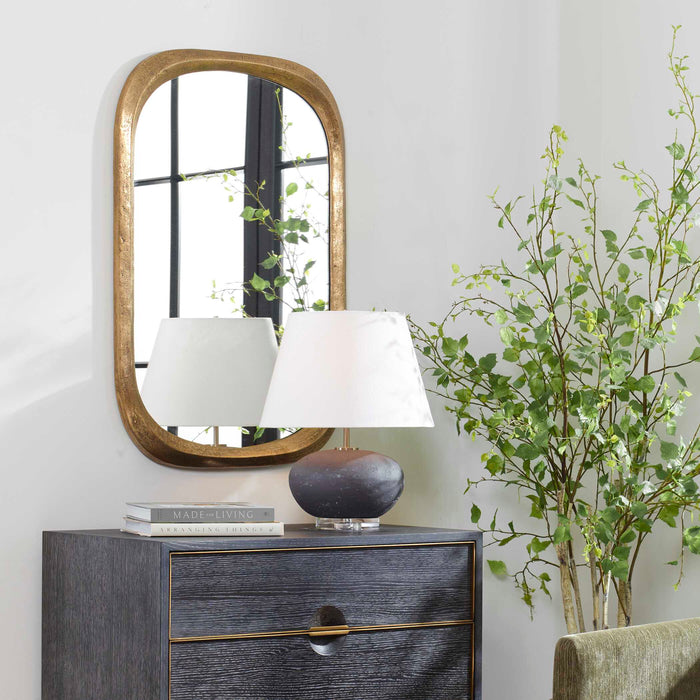 Malone Mirror Antique Brass-Mirrors/Pictures-Uttermost-Lighting Design Store