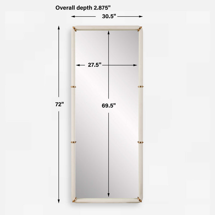 Cyprus Mirror White-Mirrors/Pictures-Uttermost-Lighting Design Store