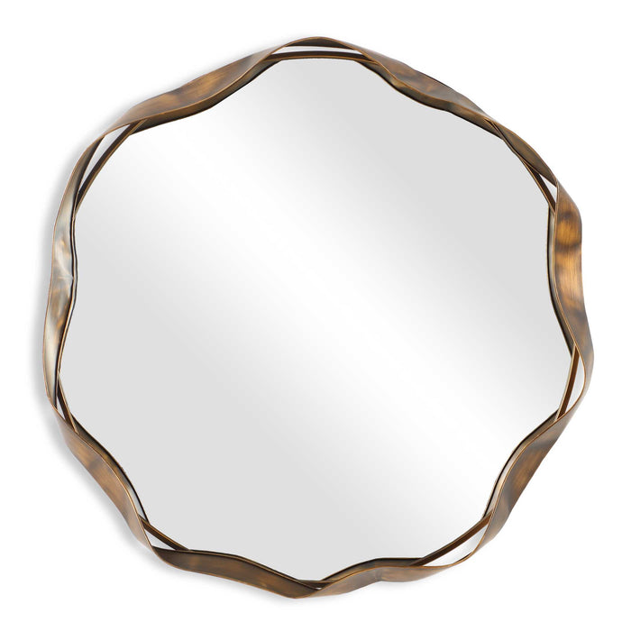 Catch The Wave Mirror Warm Bronze-Mirrors/Pictures-Uttermost-Lighting Design Store