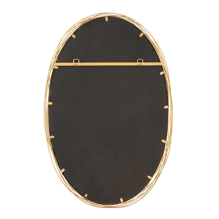 Gillian Mirror Brushed Gold-Mirrors/Pictures-Uttermost-Lighting Design Store