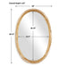 Gillian Mirror Brushed Gold-Mirrors/Pictures-Uttermost-Lighting Design Store