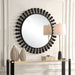 Aziel Mirror Satin Black-Mirrors-Uttermost-Lighting Design Store