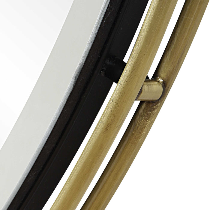 Wesley Mirror Antique Brass-Mirrors/Pictures-Uttermost-Lighting Design Store