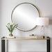 Wesley Mirror Antique Brass-Mirrors/Pictures-Uttermost-Lighting Design Store