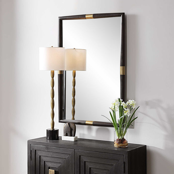 Larkin Mirror Dark Oak-Mirrors/Pictures-Uttermost-Lighting Design Store