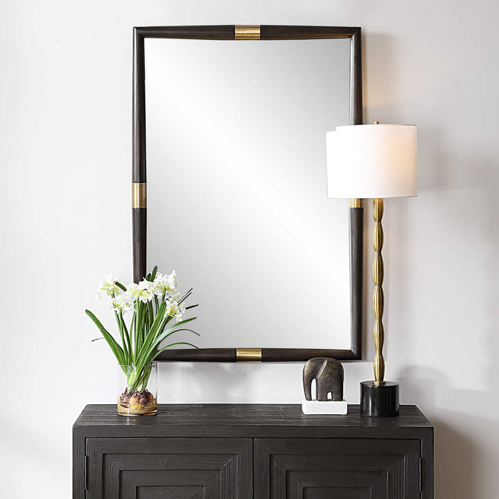 Larkin Mirror Dark Oak-Mirrors/Pictures-Uttermost-Lighting Design Store