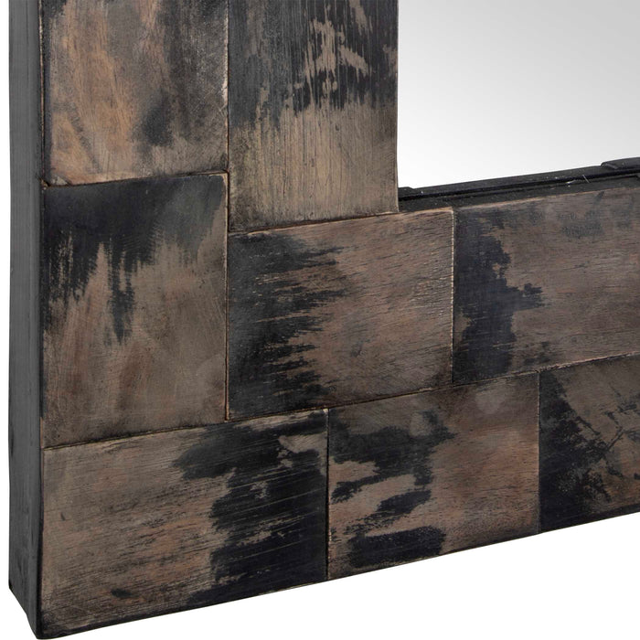 Burke Mirror Weathered Black, Brushed Stain-Mirrors-Uttermost-Lighting Design Store