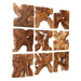 Talia Wall Decor Set/9 Natural Teak Wood-Mirrors/Pictures-Uttermost-Lighting Design Store