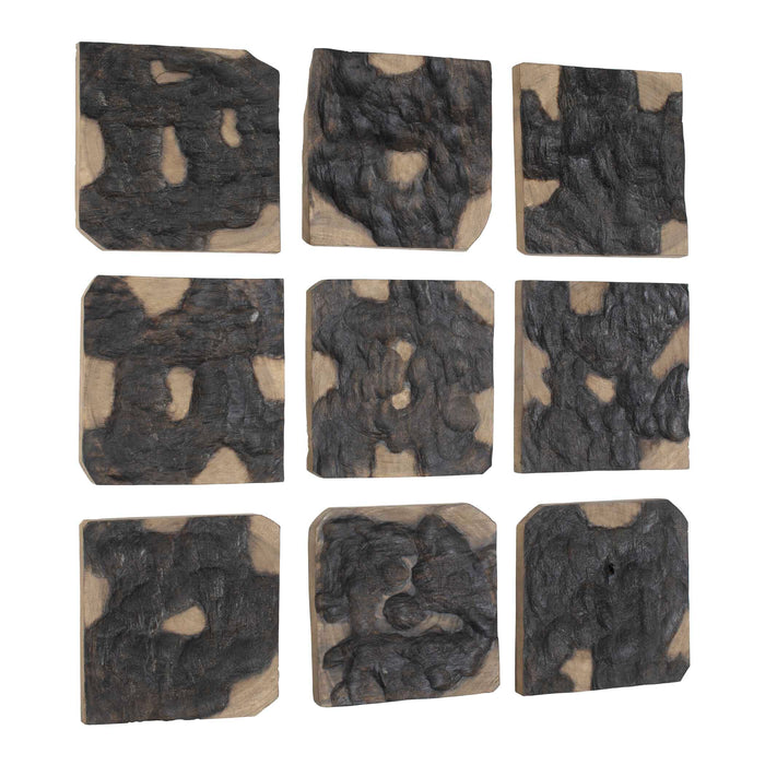 Ignite Wall Decor Set/9 Black And Natural-Home Accents-Uttermost-Lighting Design Store