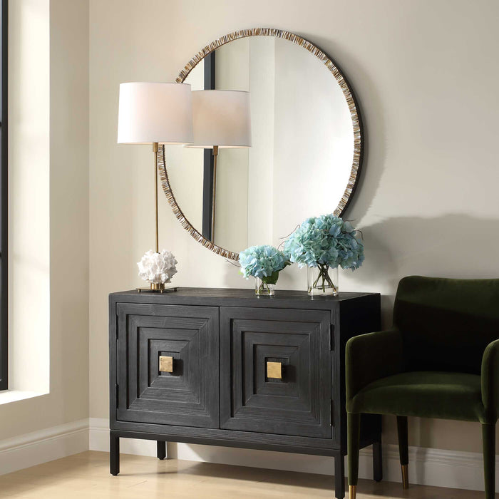 Odeon Mirror Delicate Bronze Iron-Mirrors-Uttermost-Lighting Design Store