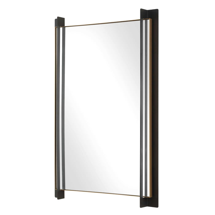 Cunene Mirror Matte Black-Mirrors-Uttermost-Lighting Design Store