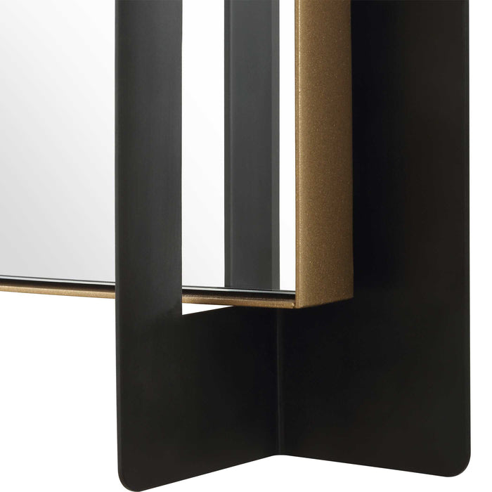 Cunene Mirror Matte Black-Mirrors-Uttermost-Lighting Design Store