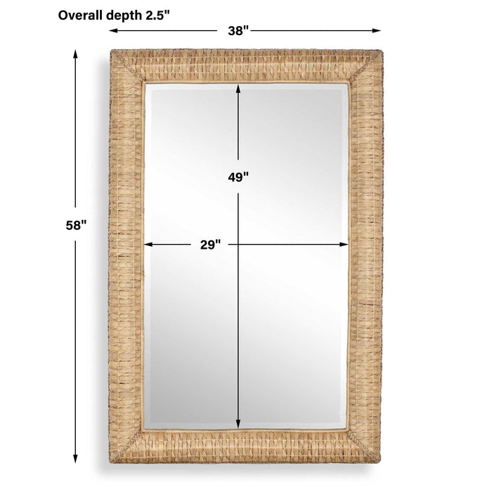 Twisted Seagrass Mirror Natural-Mirrors-Uttermost-Lighting Design Store