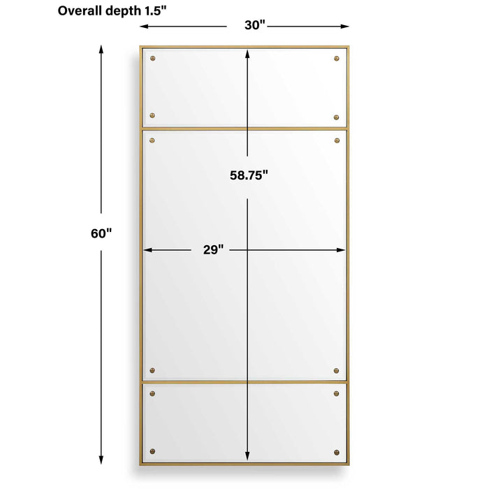 Wrenton Mirror Stainless Steel-Mirrors-Uttermost-Lighting Design Store