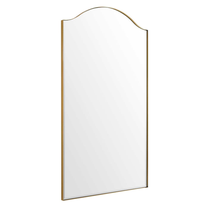 Mallorca Mirror Brushed Brass-Mirrors-Uttermost-Lighting Design Store