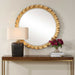 Haya Mirror Antiqued Gold Leaf-Mirrors-Uttermost-Lighting Design Store