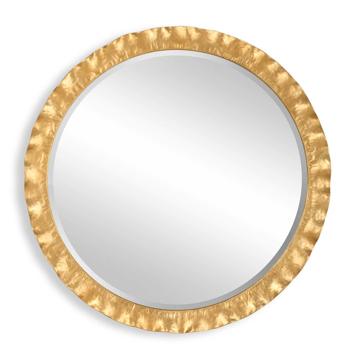Haya Mirror Antiqued Gold Leaf-Mirrors-Uttermost-Lighting Design Store