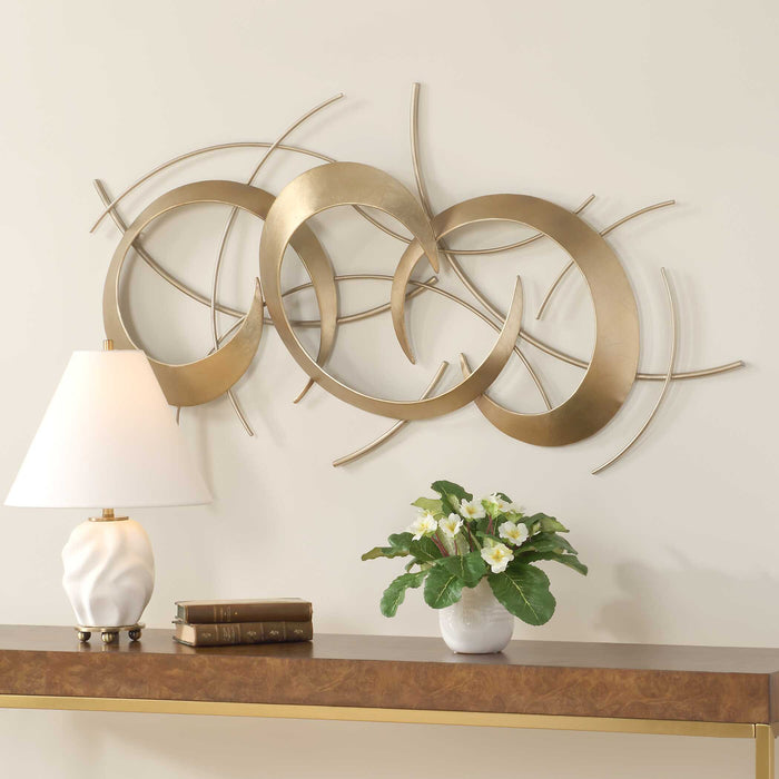 Motivate Wall Art Antique Gold And Warm Silver-Home Accents-Uttermost-Lighting Design Store