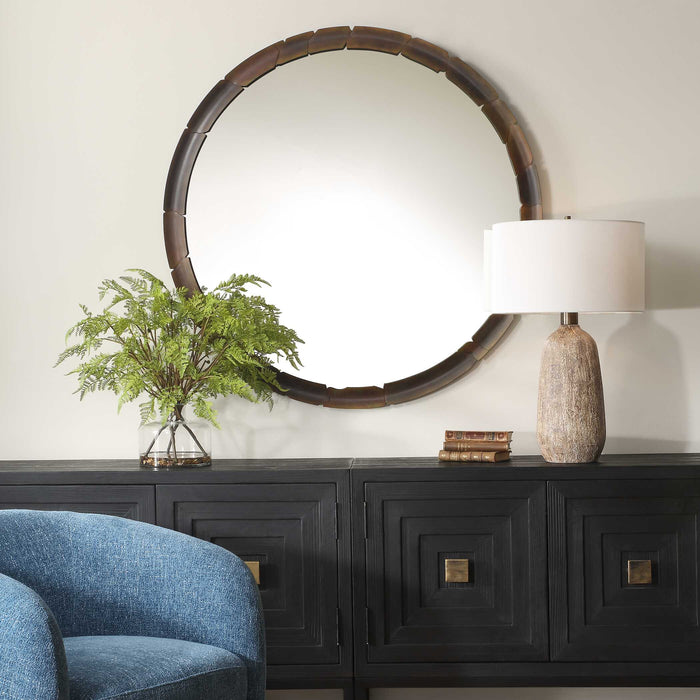 Auger Mirror Aged Rust Bronze-Mirrors-Uttermost-Lighting Design Store
