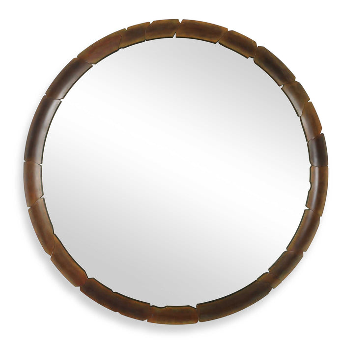Auger Mirror Aged Rust Bronze-Mirrors-Uttermost-Lighting Design Store