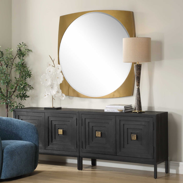 Neilia Mirror Stainless Steel-Mirrors-Uttermost-Lighting Design Store